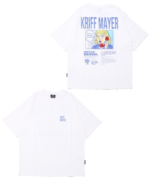 KRIFF MAYER(クリフメイヤー)の「【綿100%】ダジャレ半袖Tシャツ(デンワニデンワ)(Tシャツ/カットソー・メンズ・オフホワイト/コーラル/パープル/ベージュ/チャコール・X-LARGE/LARGE/MEDIUM)」の20枚目の写真