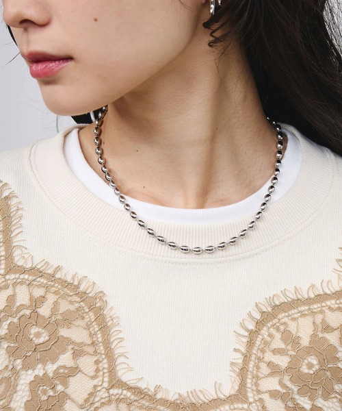 SOAC(ソーク)の「(SOAC)DROP CHAIN SHORT NECKLACE(ネックレス・レディース・シルバー/ゴールド・ONE SIZE)」の1枚目の写真