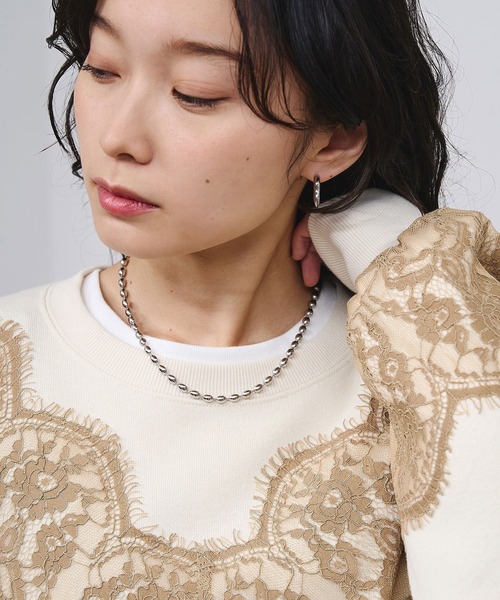 SOAC(ソーク)の「(SOAC)DROP CHAIN SHORT NECKLACE(ネックレス・レディース・シルバー/ゴールド・ONE SIZE)」の3枚目の写真