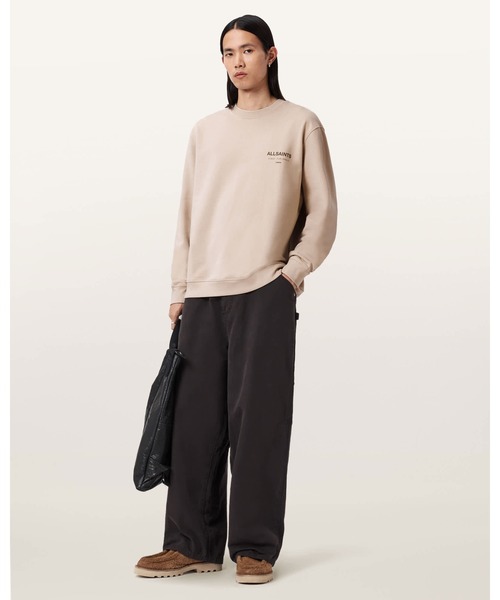 ALLSAINTS(オールセインツ)の「UNDERGROUND RELAXED FIT CREW NECK SWEATSHIRT | アンダーグラウンド リラックス フィット クルー ネック スウェットシャツ(スウェット・メンズ・ベージュ系その他・S/M/L/XS)」の3枚目の写真