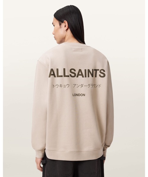ALLSAINTS(オールセインツ)の「UNDERGROUND RELAXED FIT CREW NECK SWEATSHIRT | アンダーグラウンド リラックス フィット クルー ネック スウェットシャツ(スウェット・メンズ・ベージュ系その他・S/M/L/XS)」の5枚目の写真