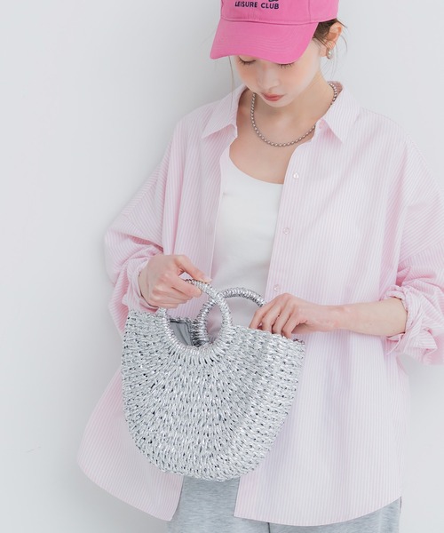 coca（coca）（コカ）の「ラメハンドバッグ（ハンドバッグ・レディース・シルバー/ゴールド・ONE SIZE）」の6枚目の写真