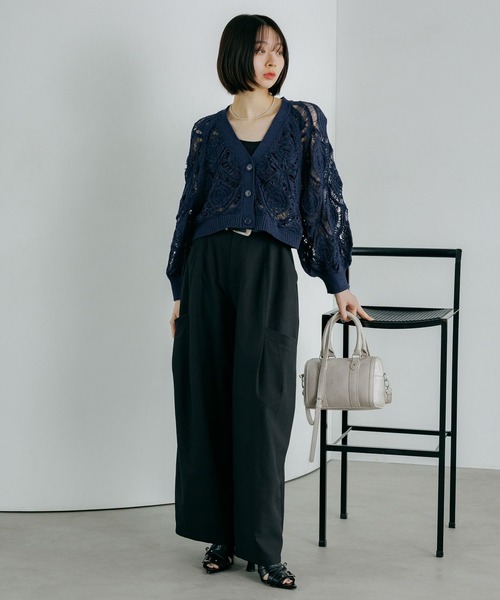 PAGEBOY（ページボーイ）の「ドロポケワイドコクーンパンツ（その他パンツ・レディース・チャコールグレー/ブラック/グレイッシュベージュ・SMALL/MEDIUM）」の6枚目の写真