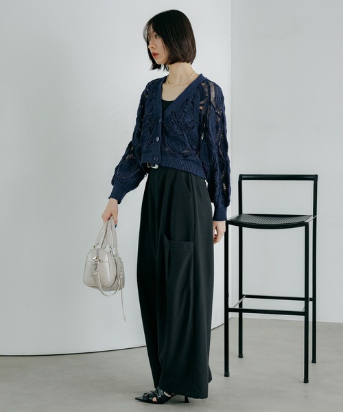 PAGEBOY（ページボーイ）の「ドロポケワイドコクーンパンツ（その他パンツ・レディース・チャコールグレー/ブラック/グレイッシュベージュ・SMALL/MEDIUM）」の7枚目の写真