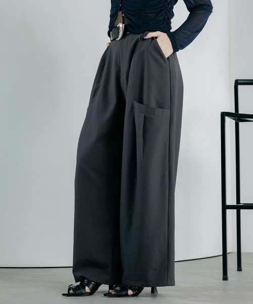 PAGEBOY（ページボーイ）の「ドロポケワイドコクーンパンツ（その他パンツ・レディース・チャコールグレー/ブラック/グレイッシュベージュ・SMALL/MEDIUM）」の15枚目の写真