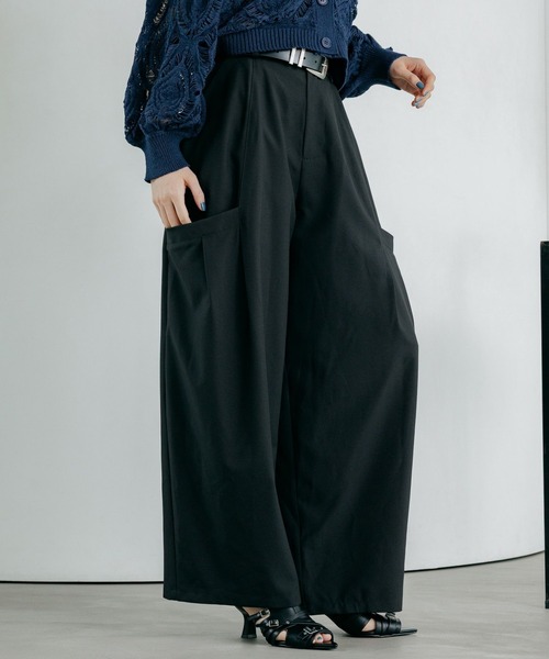 PAGEBOY（ページボーイ）の「ドロポケワイドコクーンパンツ（その他パンツ・レディース・チャコールグレー/ブラック/グレイッシュベージュ・SMALL/MEDIUM）」の8枚目の写真