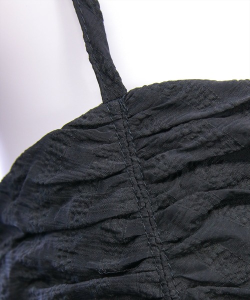 clear（クリア）の「チェック柄ドロストリボンミニワンピース[バレエコア ガーリー]≪新作≫（ワンピース・レディース・オフホワイト/ブラック系その他/ブラック/ベージュ・F）」の19枚目の写真