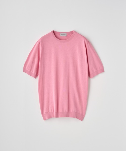 半袖コットンニットＴシャツ