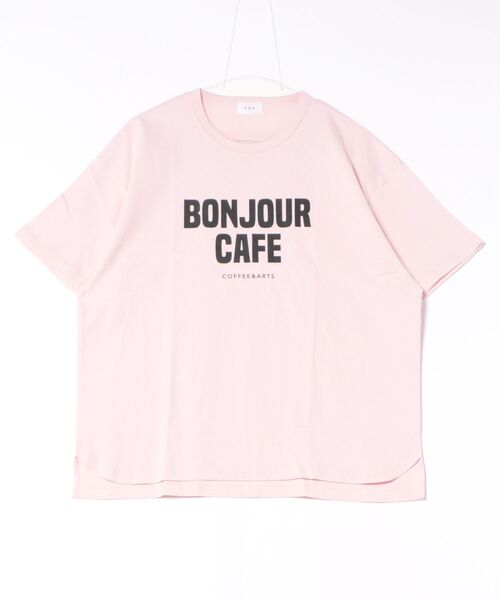 FOV(フォブ)の「フォブ BONJOUR Tシャツ(Tシャツ/カットソー・レディース・ブラック/ピンク/ホワイト・F)」の3枚目の写真
