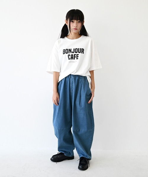 FOV(フォブ)の「フォブ BONJOUR Tシャツ(Tシャツ/カットソー・レディース・ブラック/ピンク/ホワイト・F)」の6枚目の写真