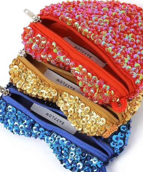 BAYFLOW(ベイフロー)の「BFスパンコールハートポーチ(ポーチ・レディース・ブラック/ブルー/レッド/イエロー・0)」の11枚目の写真