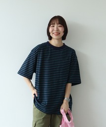 マルチボーダー 半袖BIG Tシャツ