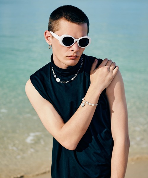 glamb（グラム）の「Anarchy Pearl Necklace / アナーキーパールネックレス（ネックレス・メンズ・シルバー・FREE）」の8枚目の写真