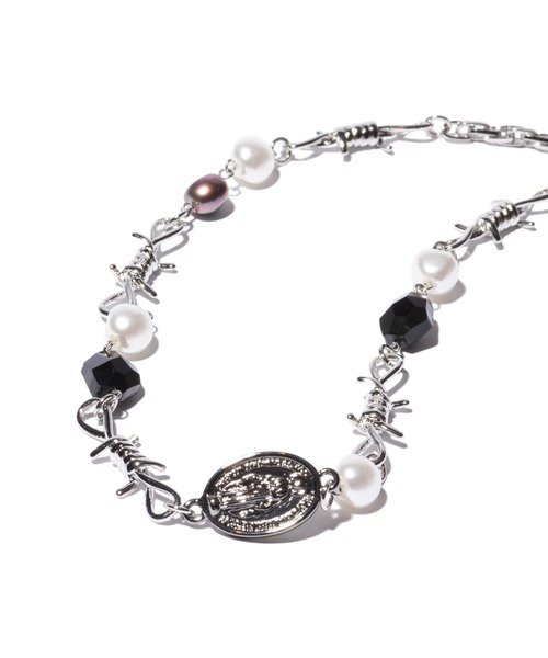 glamb（グラム）の「Anarchy Pearl Necklace / アナーキーパールネックレス（ネックレス・メンズ・シルバー・FREE）」の16枚目の写真