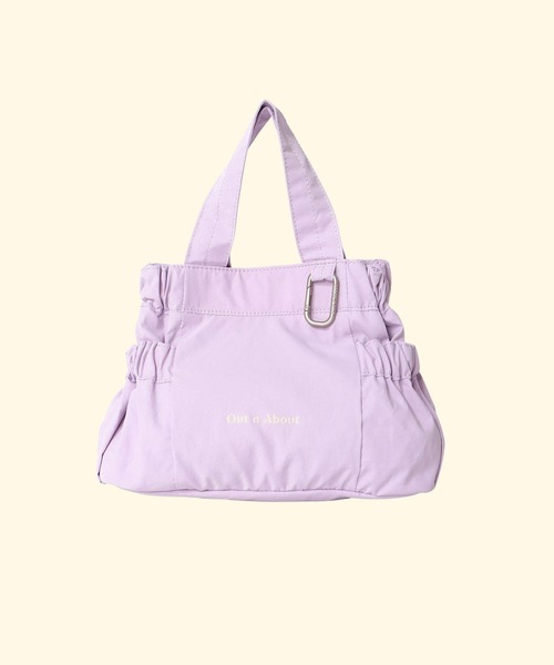 Out n About(アウトナバウト)の「\約200gの軽量バッグ/ギャザーバッグ【Jagged/ジャギー】S(トートバッグ・レディース・ブラック/イエロー/ライトパープル/ブルー/セージグリーン/レッド/ブルー系その他/スモークピンク/ブラウン・FREE)」の6枚目の写真