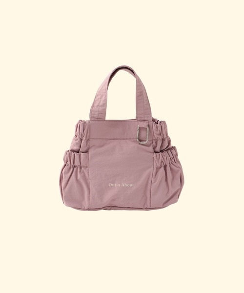 Out n About(アウトナバウト)の「\約200gの軽量バッグ/ギャザーバッグ【Jagged/ジャギー】S(トートバッグ・レディース・ブラック/イエロー/ライトパープル/ブルー/セージグリーン/レッド/ブルー系その他/スモークピンク/ブラウン・FREE)」の8枚目の写真