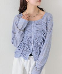 mystic | シャーリングレースカーディガン(カーディガン/ボレロ)