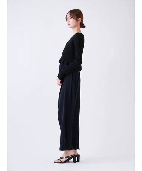 SNIDEL（スナイデル）の「ヘムフリルランダムリブカーディガン（カーディガン/ボレロ・レディース・オフホワイト/ブラック/イエロー・F）」の16枚目の写真