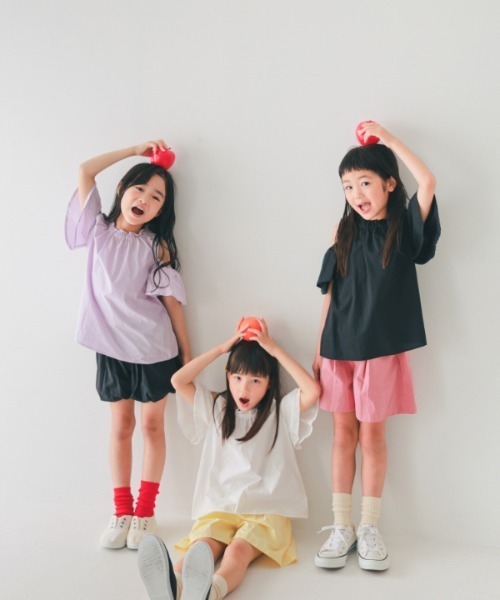 NHT(エヌエイチティー)の「NHT/エヌエイチティー タック ショートパンツ(その他パンツ・キッズ・イエロー/ピンク/ブラック・120cm/130cm/140cm/150cm/160cm/110cm)」の18枚目の写真