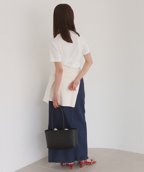HANES(ヘインズ)の「《2枚セット》HANES/ヘインズ SLOBE別注 2STYLES PACK TEE(Tシャツ/カットソー・レディース・ホワイト/ネイビー・FREE)」の7枚目の写真