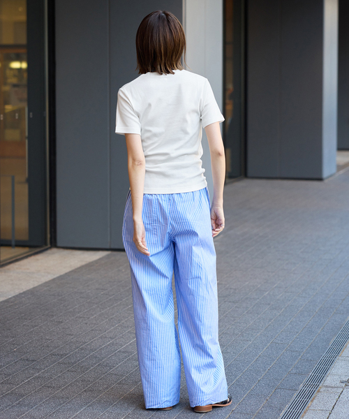 HANES(ヘインズ)の「《2枚セット》HANES/ヘインズ SLOBE別注 2STYLES PACK TEE(Tシャツ/カットソー・レディース・ホワイト/ネイビー・FREE)」の12枚目の写真