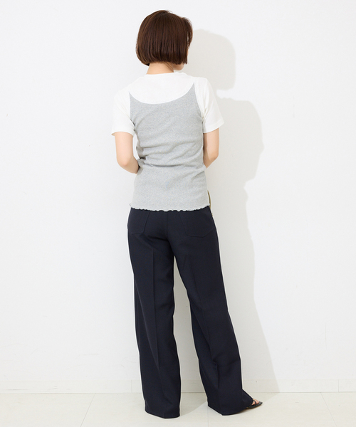 HANES(ヘインズ)の「《2枚セット》HANES/ヘインズ SLOBE別注 2STYLES PACK TEE(Tシャツ/カットソー・レディース・ホワイト/ネイビー・FREE)」の18枚目の写真