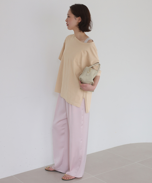 HANES(ヘインズ)の「《2枚セット》HANES/ヘインズ SLOBE別注 2STYLES PACK TEE(Tシャツ/カットソー・レディース・ホワイト/ネイビー・FREE)」の20枚目の写真