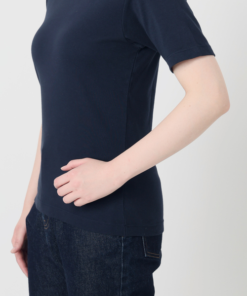 HANES(ヘインズ)の「《2枚セット》HANES/ヘインズ SLOBE別注 2STYLES PACK TEE(Tシャツ/カットソー・レディース・ホワイト/ネイビー・FREE)」の4枚目の写真
