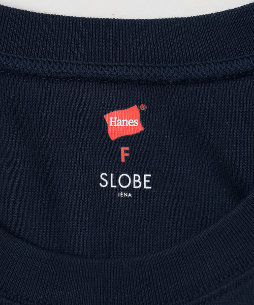 HANES(ヘインズ)の「《2枚セット》HANES/ヘインズ SLOBE別注 2STYLES PACK TEE(Tシャツ/カットソー・レディース・ホワイト/ネイビー・FREE)」の5枚目の写真