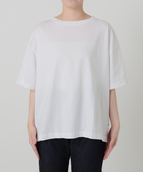 HANES(ヘインズ)の「《2枚セット》HANES/ヘインズ SLOBE別注 2STYLES PACK TEE(Tシャツ/カットソー・レディース・ホワイト/ネイビー・FREE)」の7枚目の写真