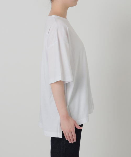 HANES(ヘインズ)の「《2枚セット》HANES/ヘインズ SLOBE別注 2STYLES PACK TEE(Tシャツ/カットソー・レディース・ホワイト/ネイビー・FREE)」の10枚目の写真