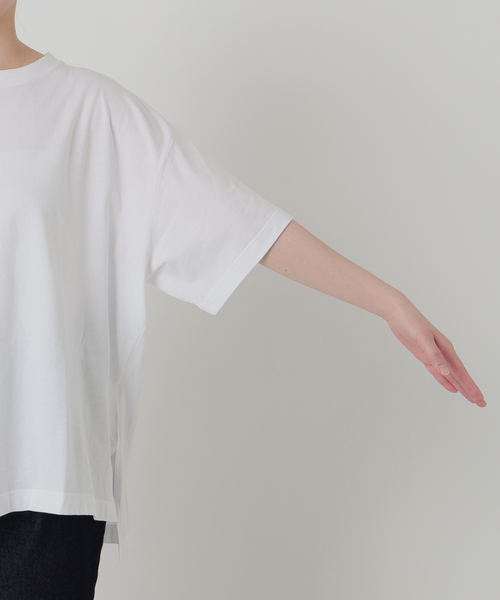 HANES(ヘインズ)の「《2枚セット》HANES/ヘインズ SLOBE別注 2STYLES PACK TEE(Tシャツ/カットソー・レディース・ホワイト/ネイビー・FREE)」の11枚目の写真