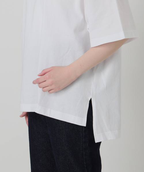 HANES(ヘインズ)の「《2枚セット》HANES/ヘインズ SLOBE別注 2STYLES PACK TEE(Tシャツ/カットソー・レディース・ホワイト/ネイビー・FREE)」の12枚目の写真