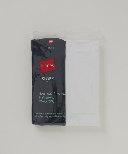 HANES(ヘインズ)の「《2枚セット》HANES/ヘインズ SLOBE別注 2STYLES PACK TEE(Tシャツ/カットソー・レディース・ホワイト/ネイビー・FREE)」の15枚目の写真