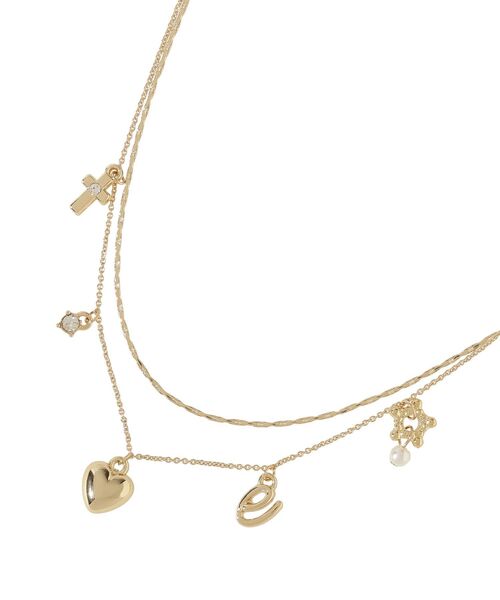 earth music&ecology(アースミュージックアンドエコロジー)の「レター2連ネックレス(ネックレス・レディース・ゴールド/シルバー・FREE)」の6枚目の写真