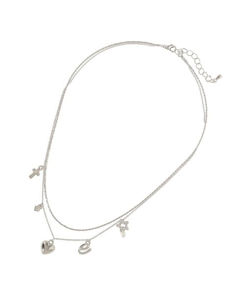 earth music&ecology(アースミュージックアンドエコロジー)の「レター2連ネックレス(ネックレス・レディース・ゴールド/シルバー・FREE)」の8枚目の写真