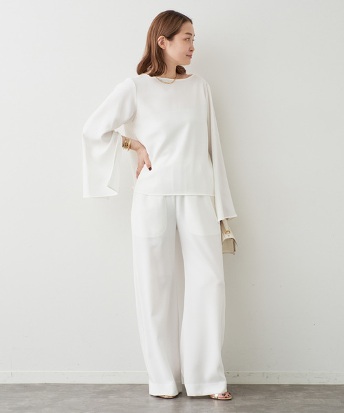 Deuxieme Classe(ドゥーズィエムクラス)の「Sofia イージーパンツ(その他パンツ・レディース・ホワイト/ブラック・34/36/38)」の12枚目の写真