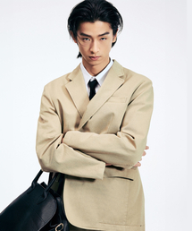 TNGT（ティーエヌジーティー）の「Comfort Cotton Jacket (Beige) TNJA6E102I2（テーラードジャケット）」