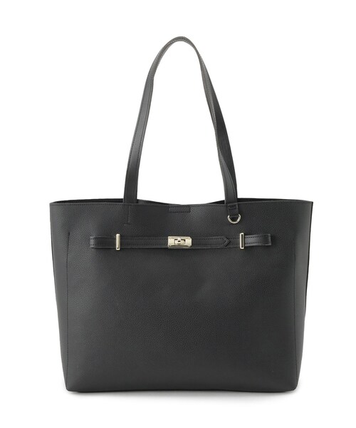 grove(グローブ)の「【軽量・A4】ベルト3層トート(トートバッグ・レディース・ブラック/アイボリー/ベージュ系8・00)」の11枚目の写真