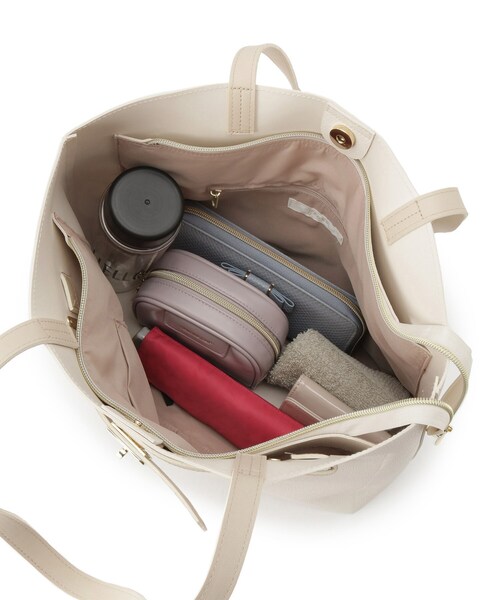 grove(グローブ)の「【軽量・A4】ベルト3層トート(トートバッグ・レディース・ブラック/アイボリー/ベージュ系8・00)」の20枚目の写真