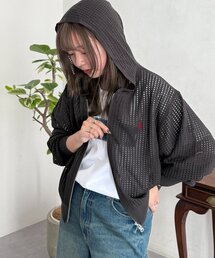 メッシュジップパーカー