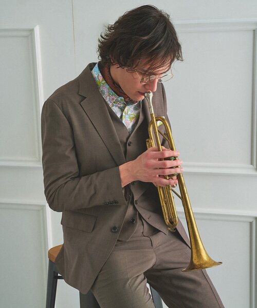 TAKEO KIKUCHI(タケオキクチ)の「【BOWLER HAT LABEL】TWトロピカルシャンブレー JAZZジャケット(テーラードジャケット・メンズ・ダークブラウン・04/03/02)」の7枚目の写真