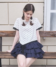 Lovilyn | ドットレースリボンTシャツ(Tシャツ/カットソー)