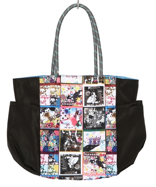 ScoLar(スカラー)の「661431:コラージュ総柄 パラコード配色トートバッグ(トートバッグ・レディース・カーキ/ブラック/ベージュ・FREE)」の20枚目の写真