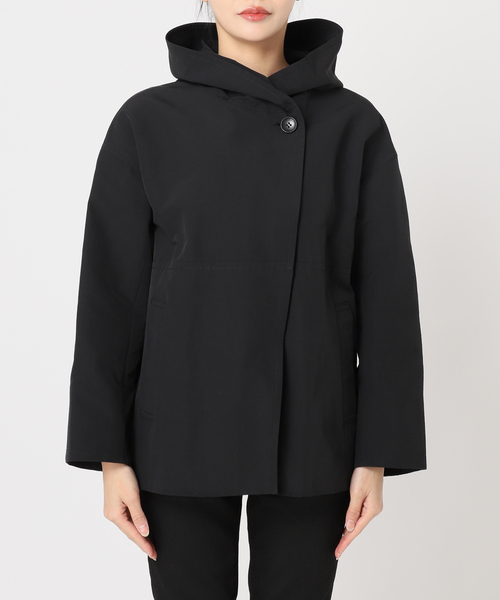 JOURNAL STANDARD（ジャーナルスタンダード）の「《追加3》グログランフードコート（その他アウター・レディース・ライトグレー/ブラック・38/36）」の13枚目の写真