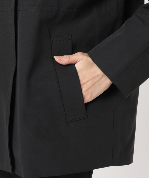 JOURNAL STANDARD（ジャーナルスタンダード）の「《追加3》グログランフードコート（その他アウター・レディース・ライトグレー/ブラック・38/36）」の9枚目の写真