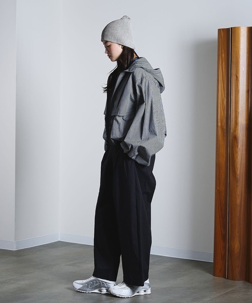 ROSE BUD（ローズバッド）の「CHECK PUFF BLOUSON（ブルゾン・レディース・ベージュ/ブラック・ONE SIZE）」の8枚目の写真