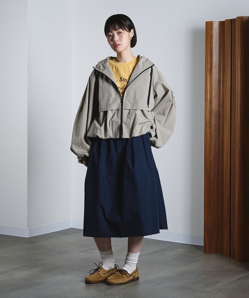 ROSE BUD（ローズバッド）の「CHECK PUFF BLOUSON（ブルゾン・レディース・ベージュ/ブラック・ONE SIZE）」の17枚目の写真