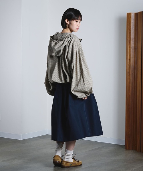 ROSE BUD（ローズバッド）の「CHECK PUFF BLOUSON（ブルゾン・レディース・ベージュ/ブラック・ONE SIZE）」の19枚目の写真