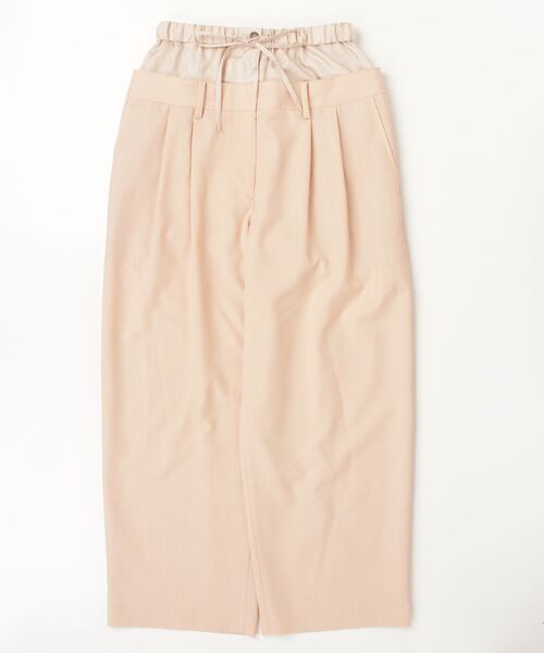 CLANE（クラネ）の「W WAIST WIDE SLACKS 10110-7093（スラックス・レディース・ピンク/ベージュ/ブラック・1/0）」の3枚目の写真
